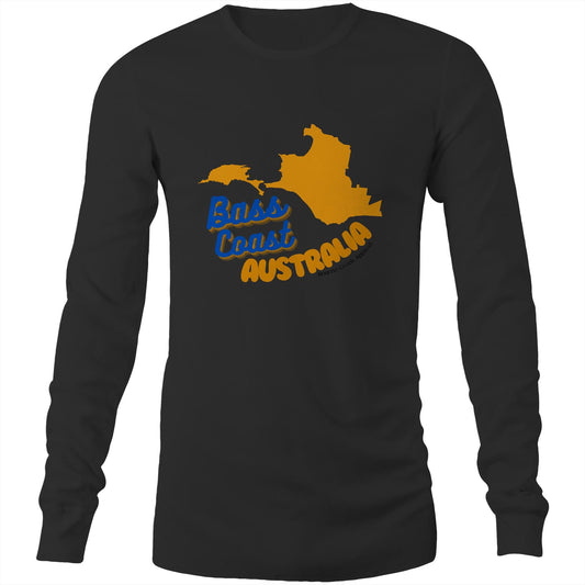 Men's Long Sleeve Tee - Bass Coast Map