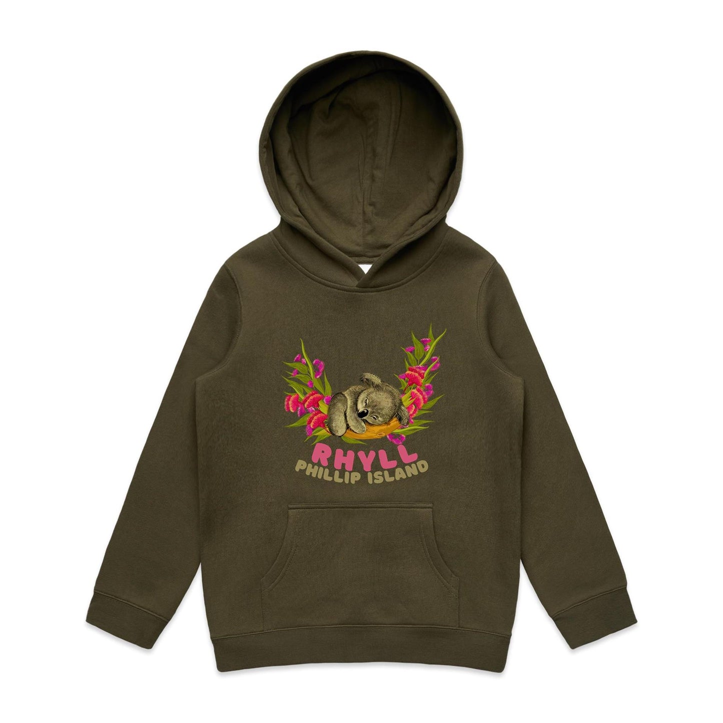 Kids Mid Weight Hoodie - Rhyll Koala