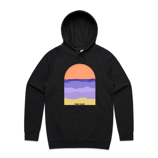 Mid Weight Hoodie - Phillip Island Sunset