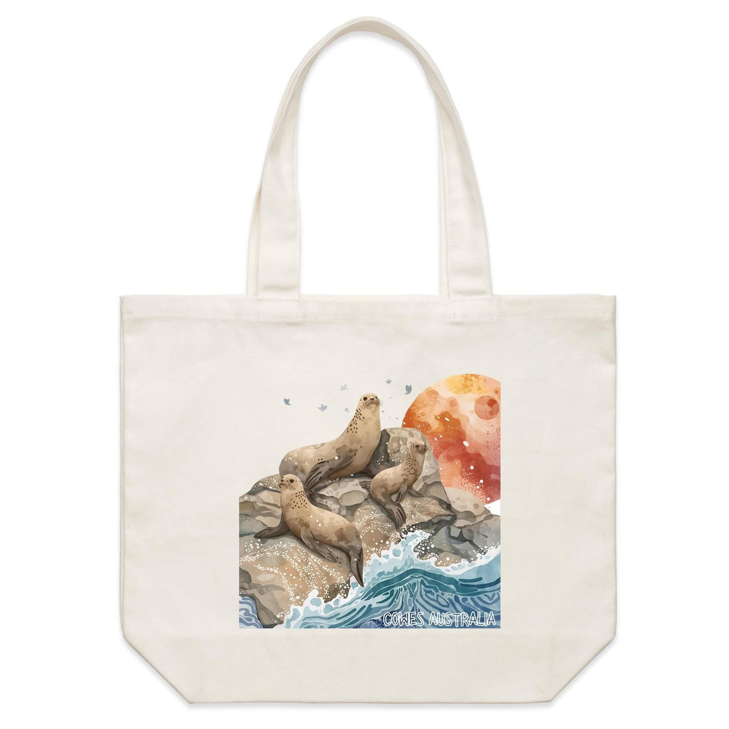 Shoulder Tote Bag - Cowes Seal Rock