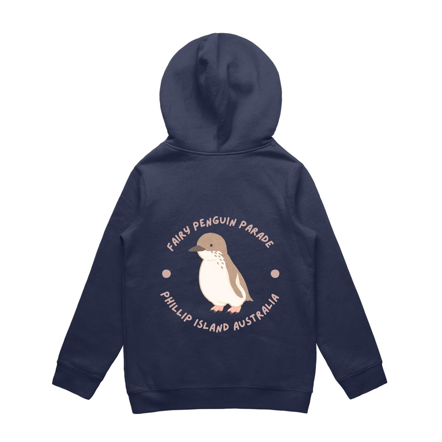 Kids Mid Weight Hoodie - Fairy Penguin Parade