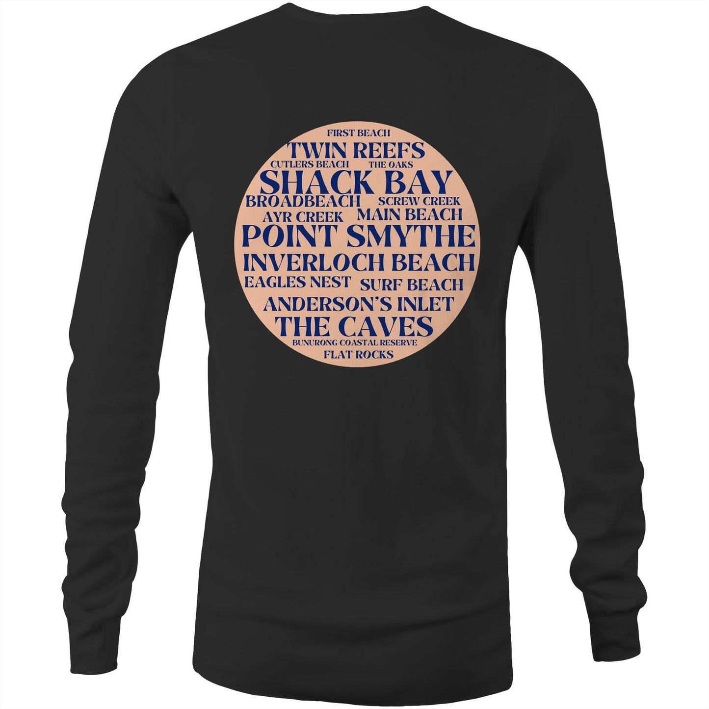 Men's Long Sleeve Tee - Beaches