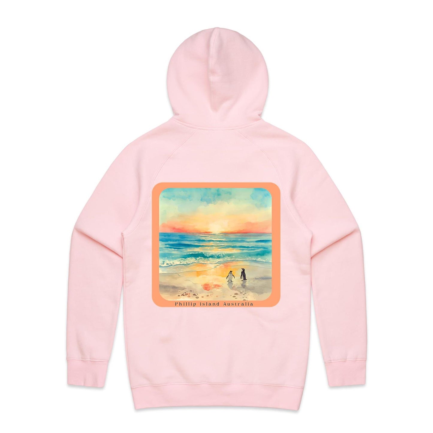Mid Weight Hoodie - Sunset Penguins