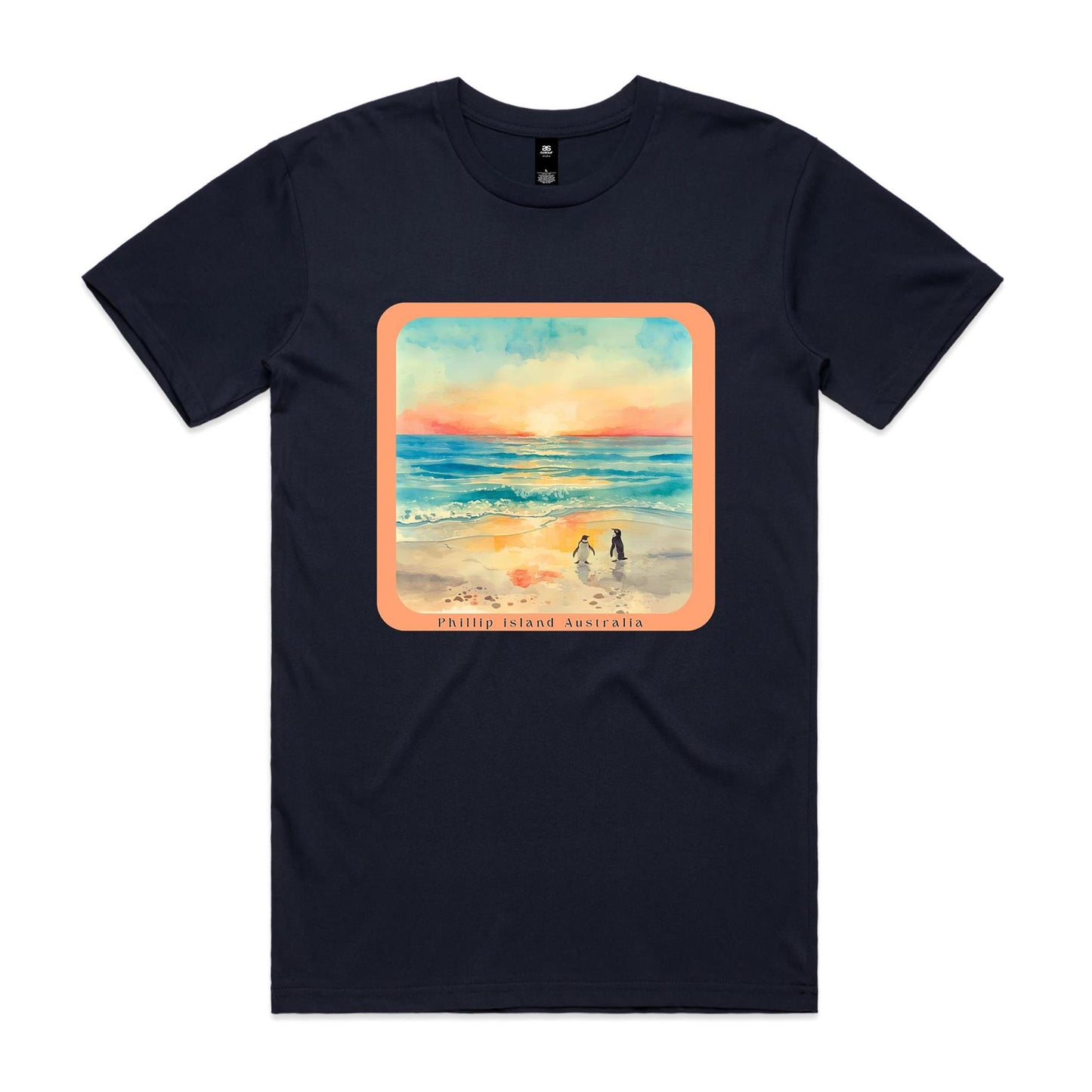 Men's Classic Tee - Sunset Penguins