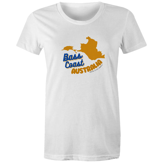 Women's Classic Tee - Bass Coast Map