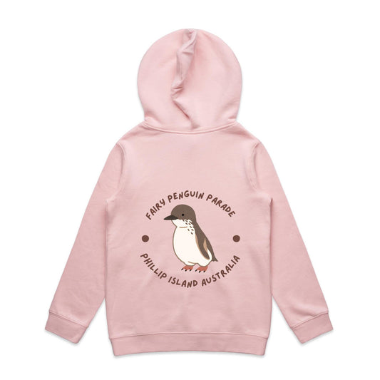 Kids Mid Weight Hoodie - Fairy Penguin Parade