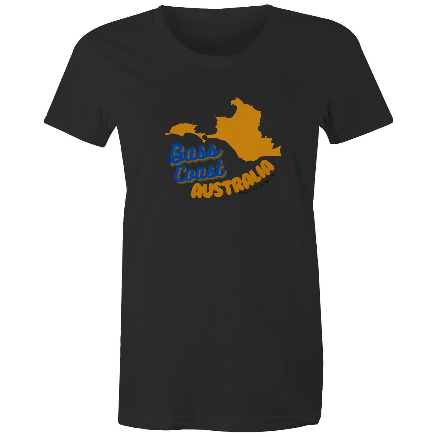 Women's Classic Tee - Bass Coast Map