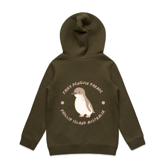 Kids Mid Weight Hoodie - Fairy Penguin Parade