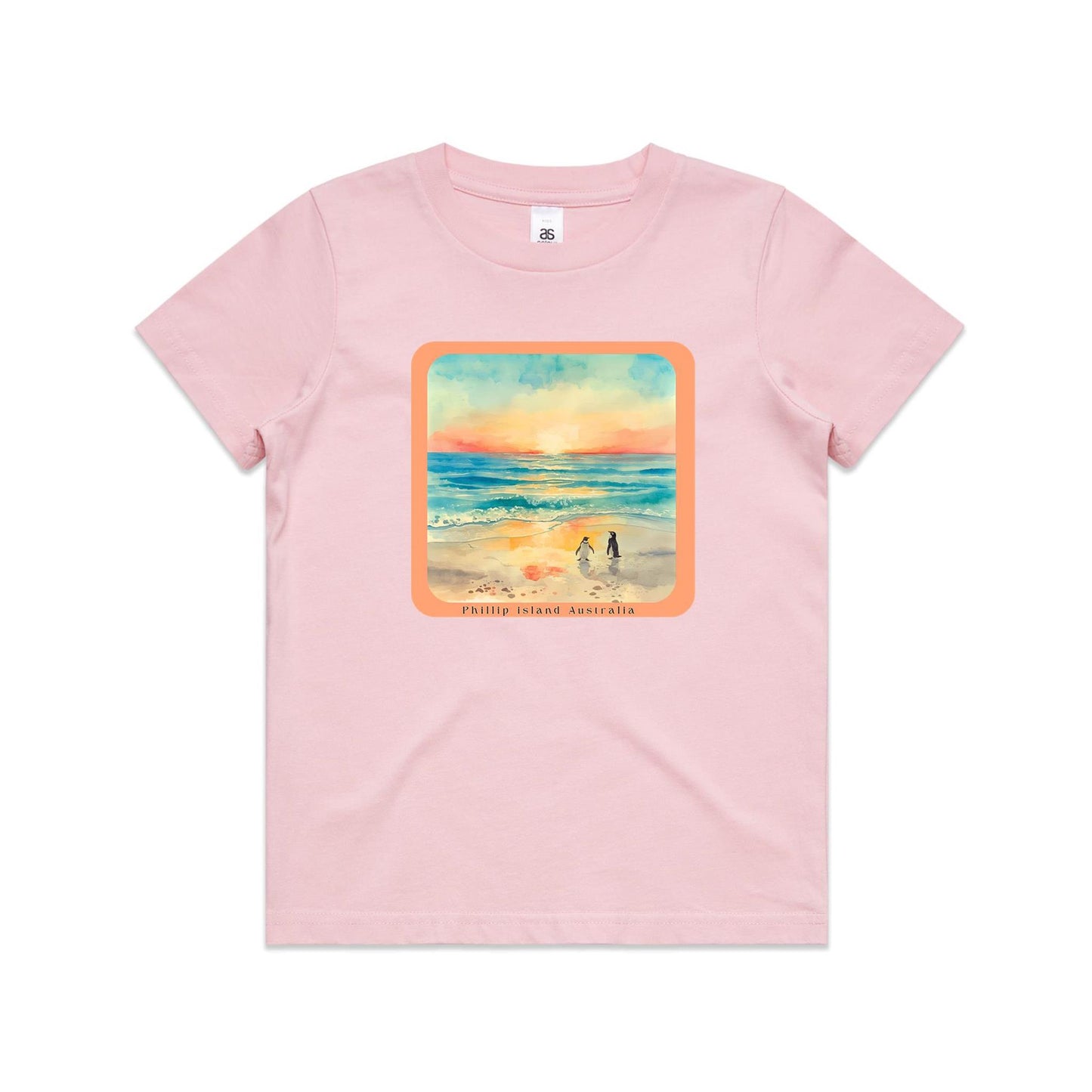 Kids Tee - Sunset Penguins