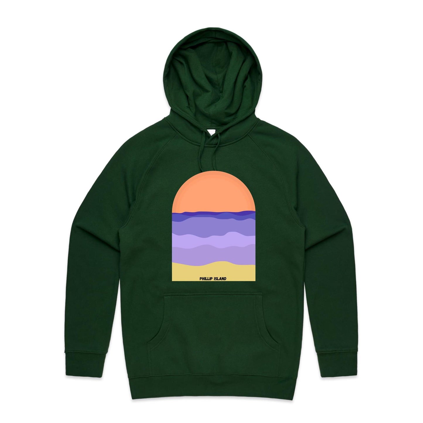 Mid Weight Hoodie - Phillip Island Sunset