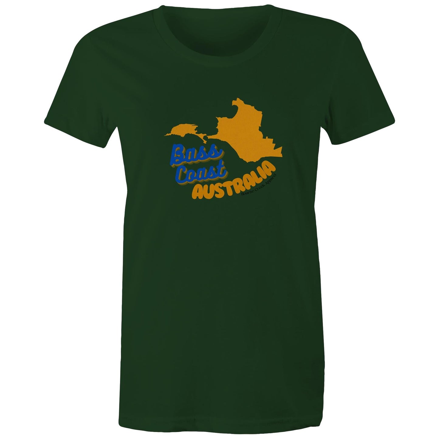 Women's Classic Tee - Bass Coast Map
