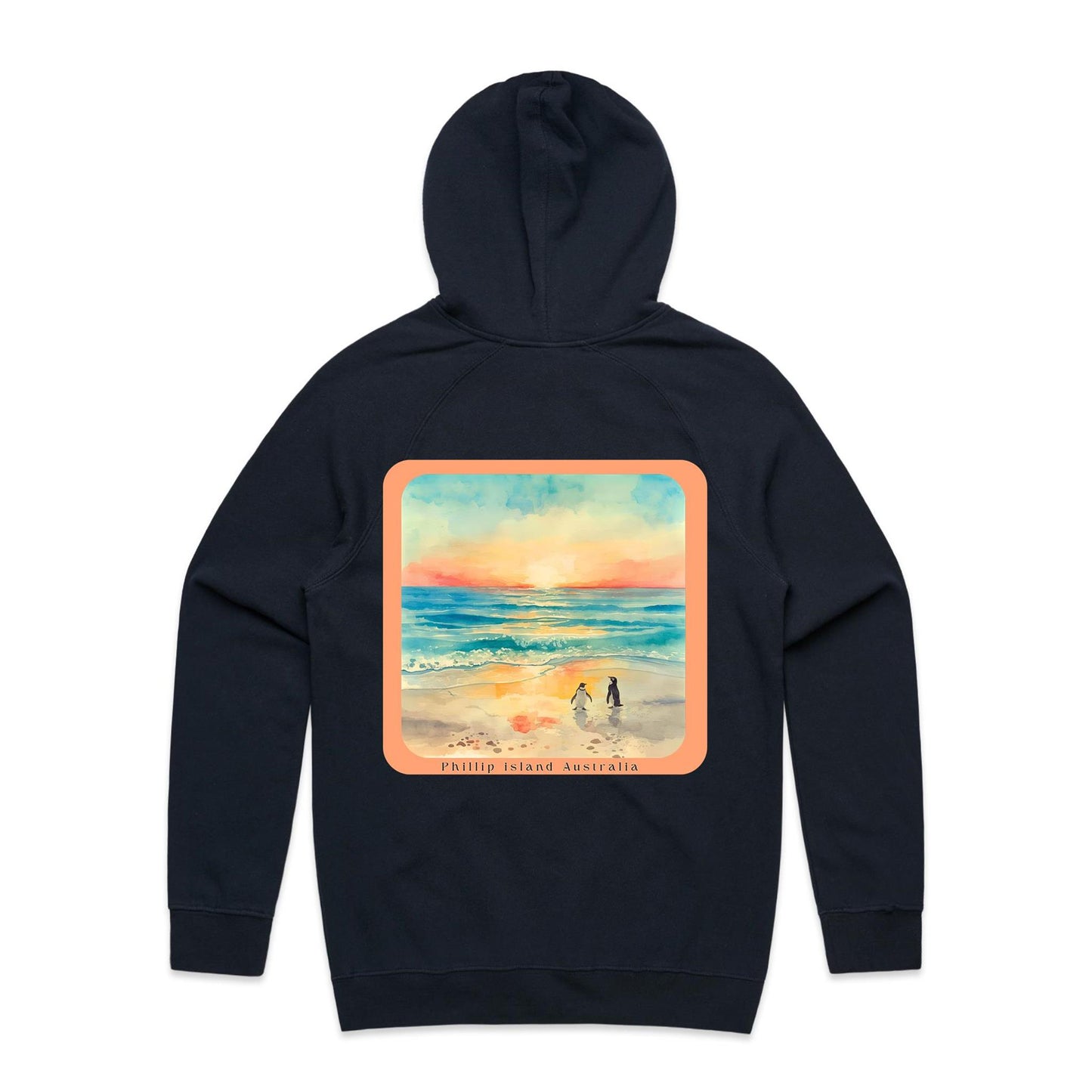 Mid Weight Hoodie - Sunset Penguins