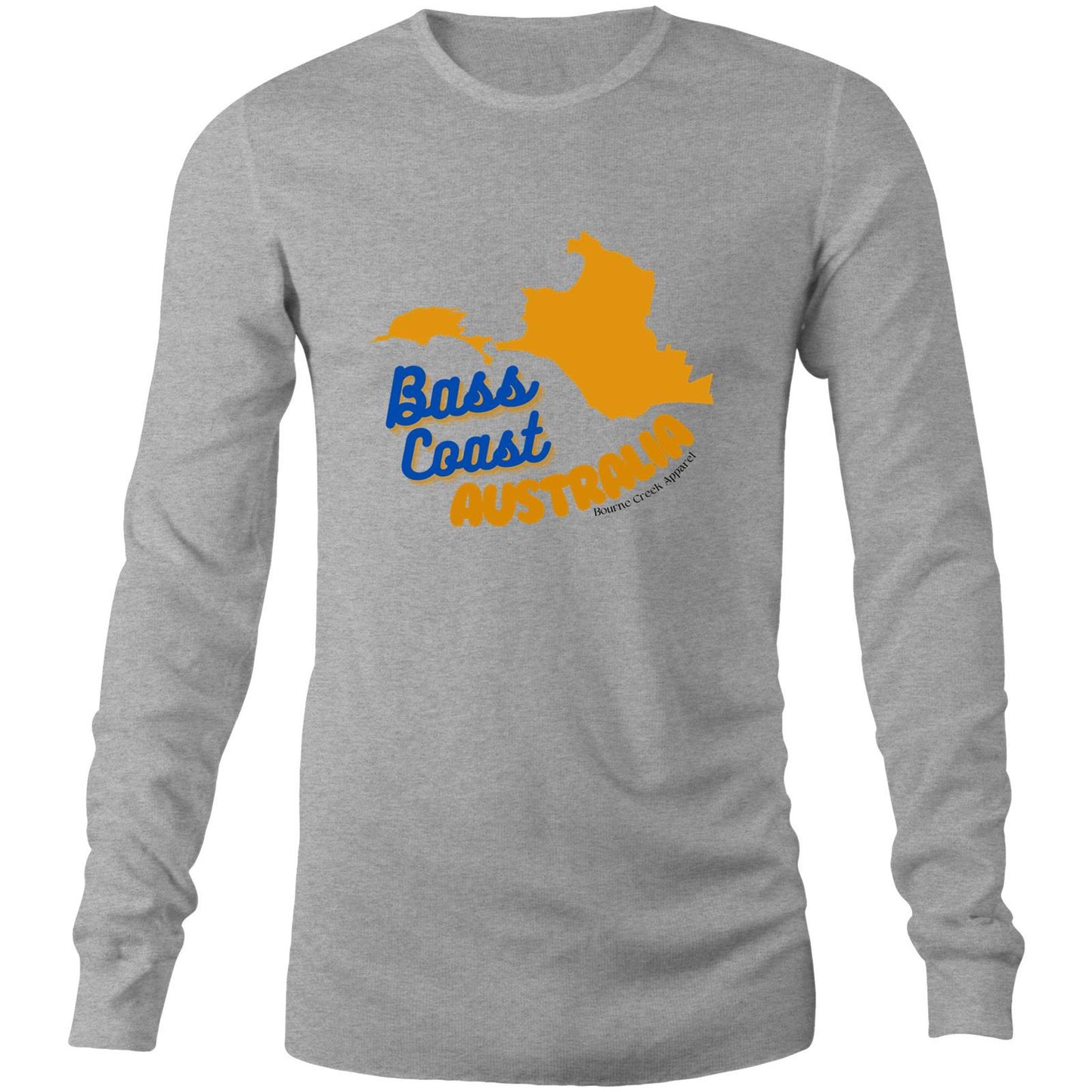 Men's Long Sleeve Tee - Bass Coast Map