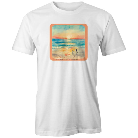 Men's Classic Tee - Sunset Penguins