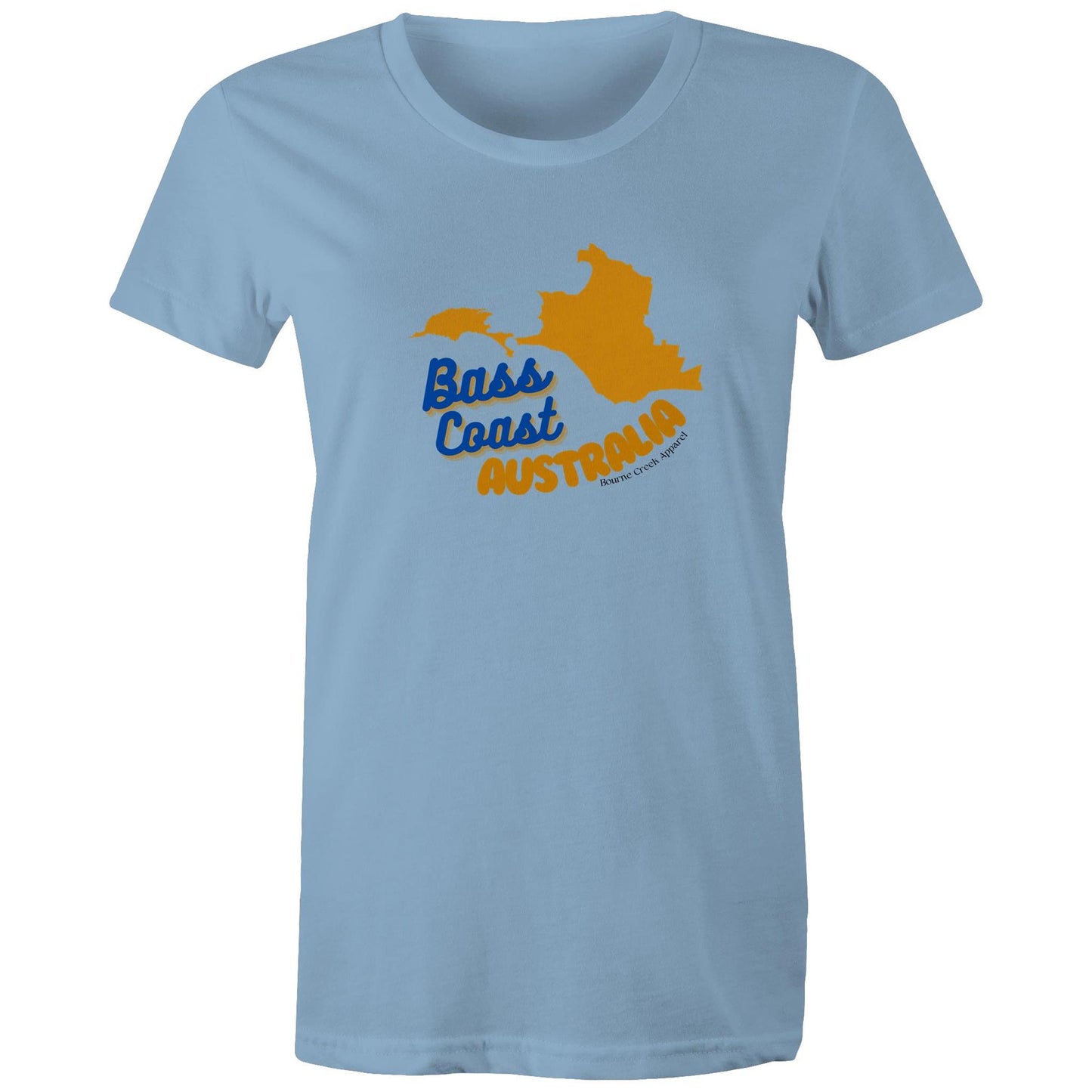 Women's Classic Tee - Bass Coast Map