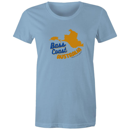 Women's Classic Tee - Bass Coast Map