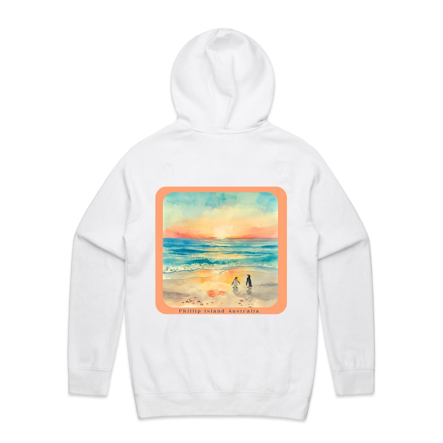 Mid Weight Hoodie - Sunset Penguins