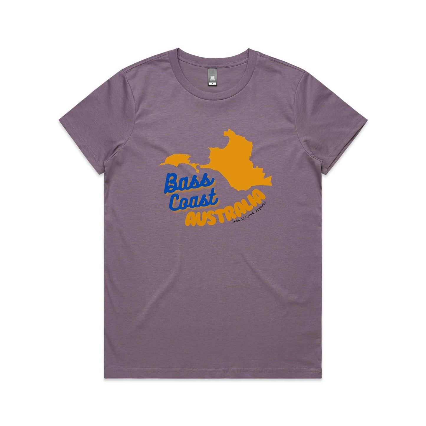 Women's Classic Tee - Bass Coast Map