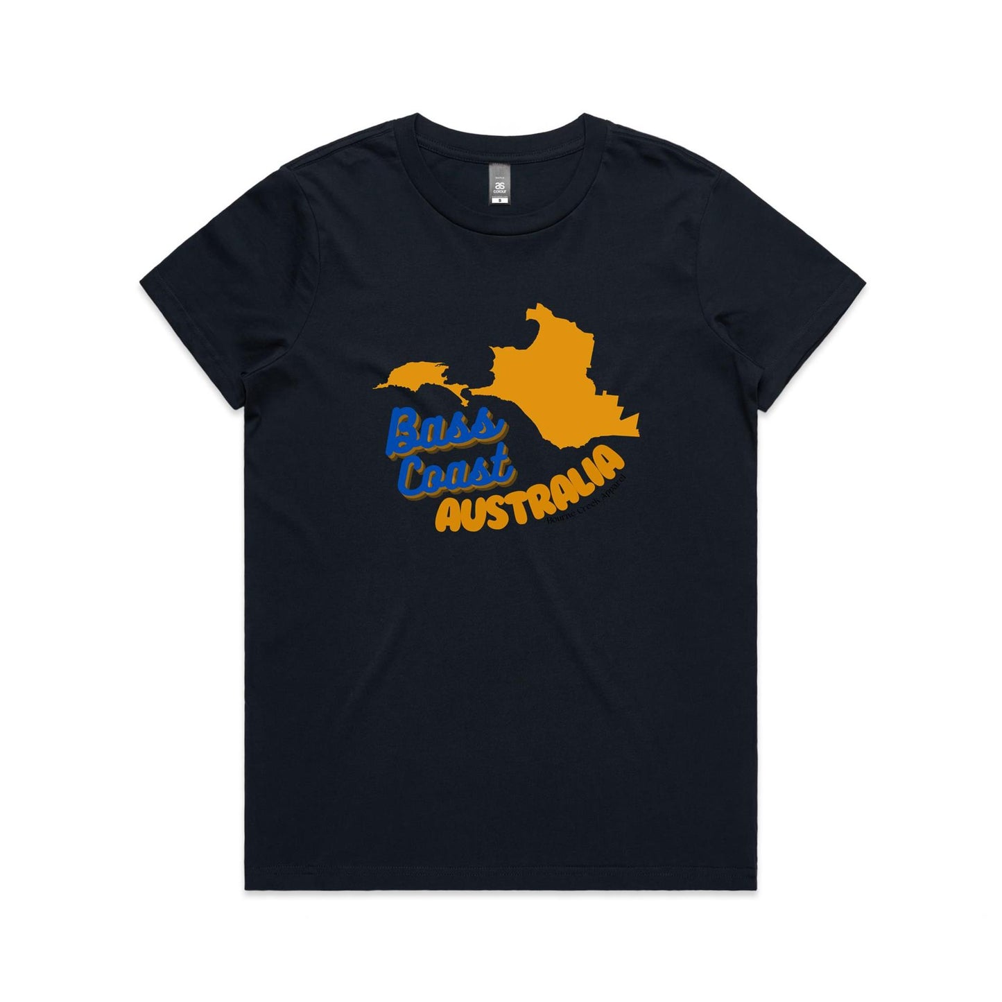 Women's Classic Tee - Bass Coast Map