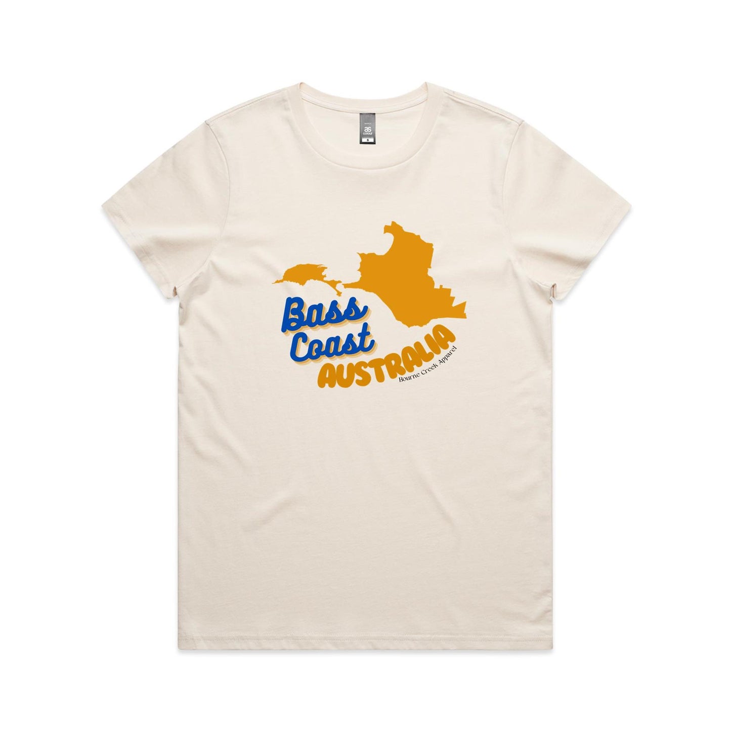 Women's Classic Tee - Bass Coast Map
