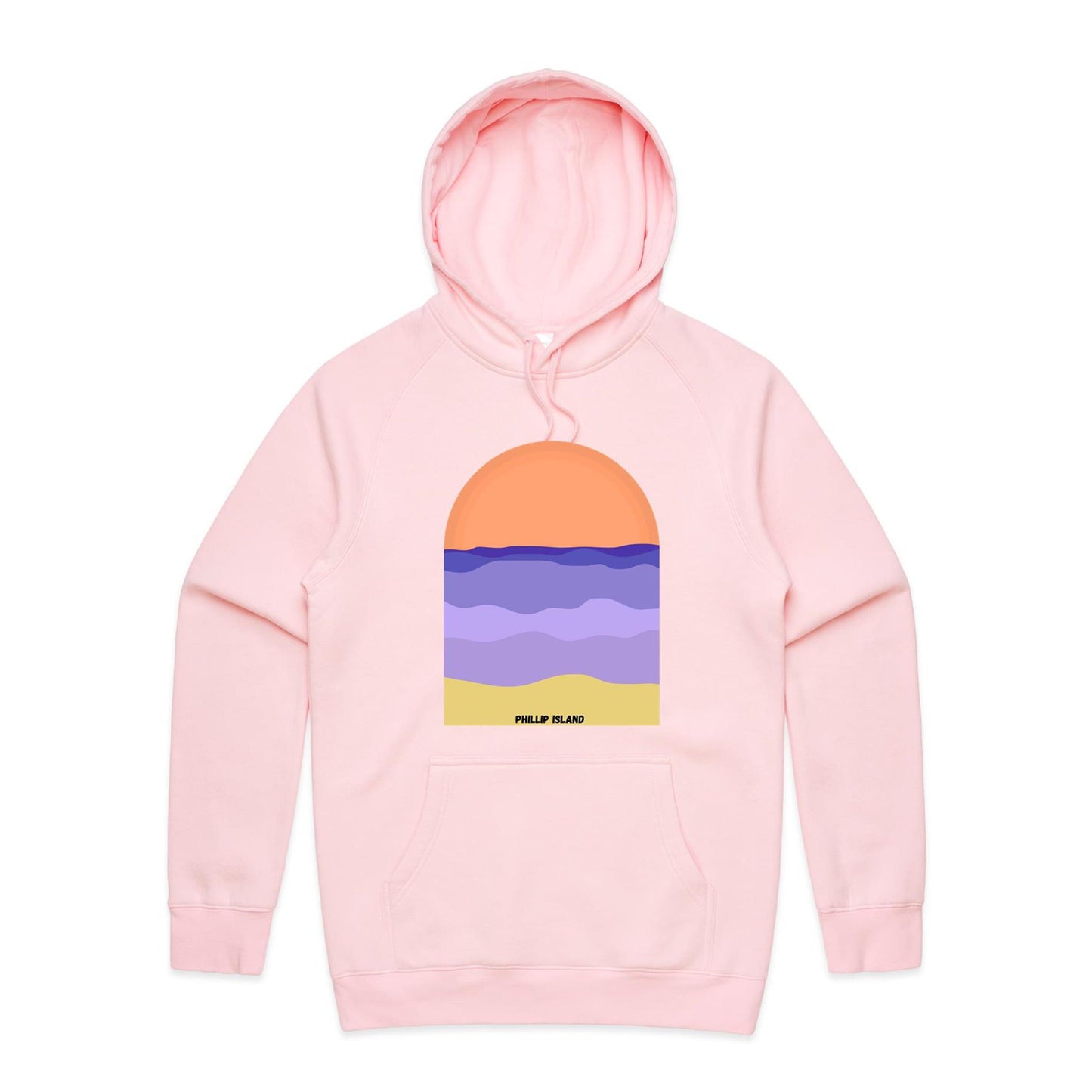 Mid Weight Hoodie - Phillip Island Sunset