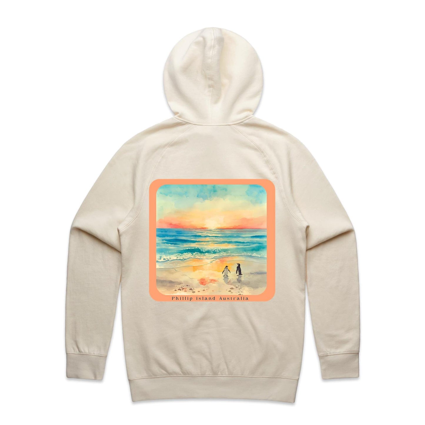 Mid Weight Hoodie - Sunset Penguins