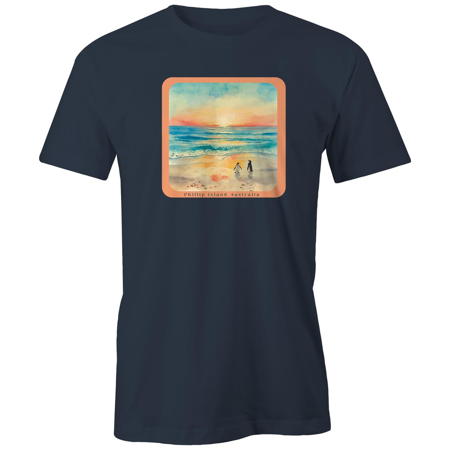 Men's Classic Tee - Sunset Penguins