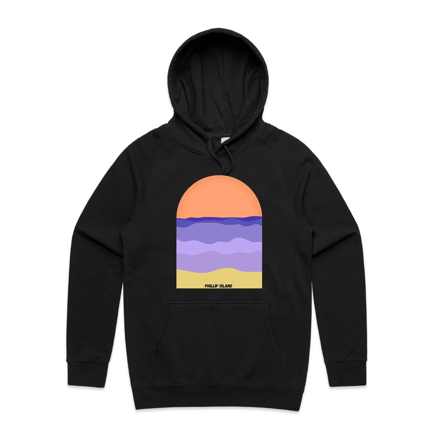 Mid Weight Hoodie - Phillip Island Sunset