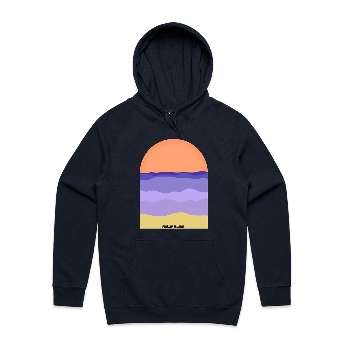 Mid Weight Hoodie - Phillip Island Sunset