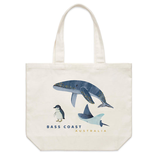 Shoulder Tote Bag - Bass Coast Sealife