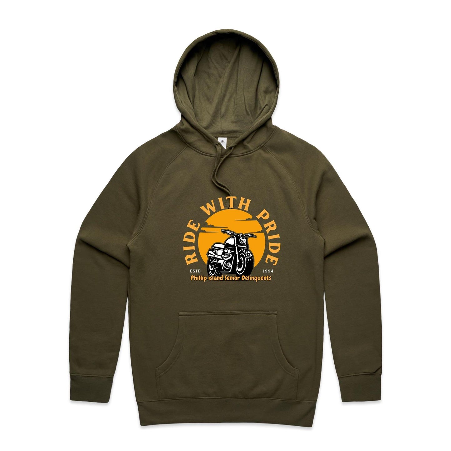 Mid Weight Hoodie - Ride With Pride