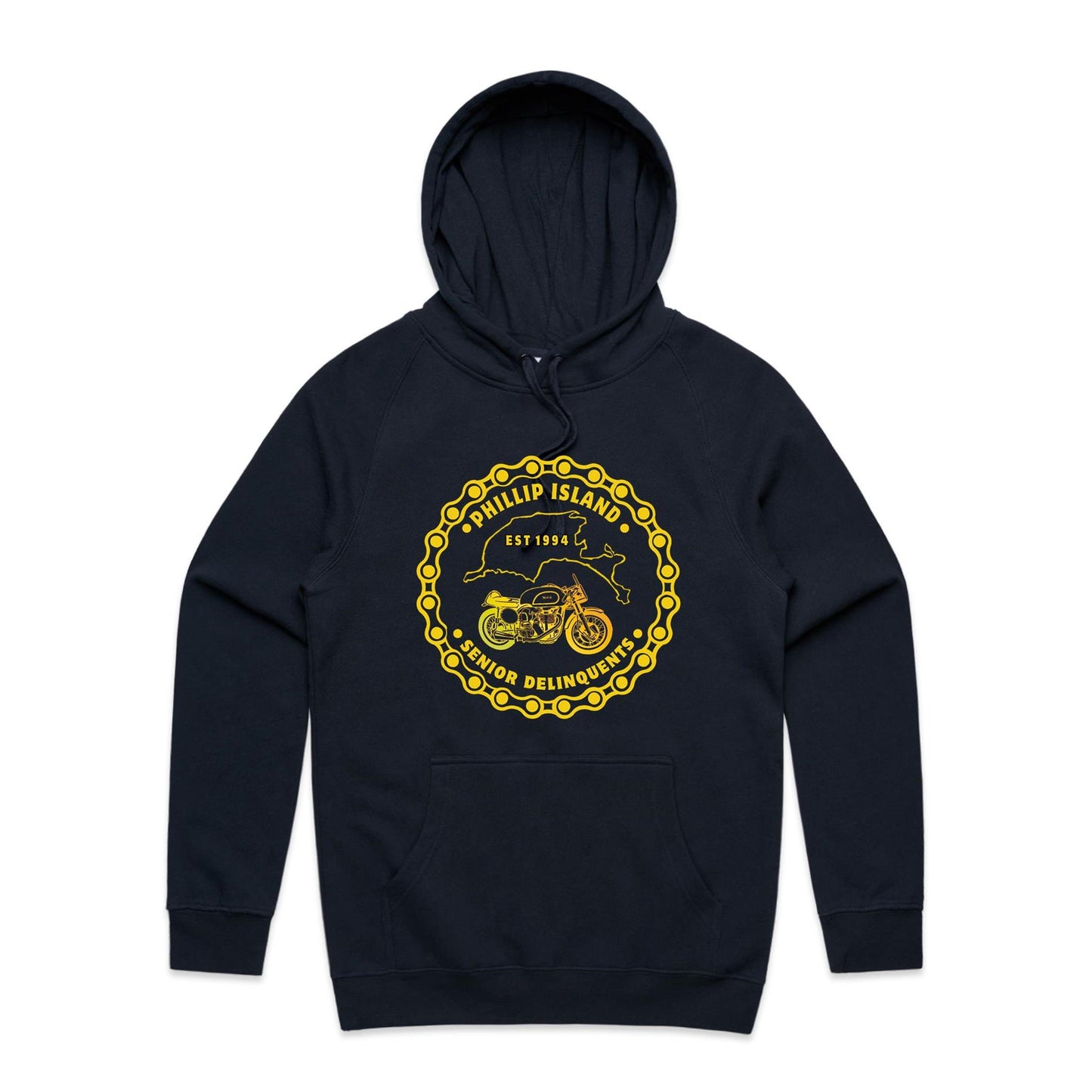 Mid Weight Hoodie - PISD All Yellow (Front)