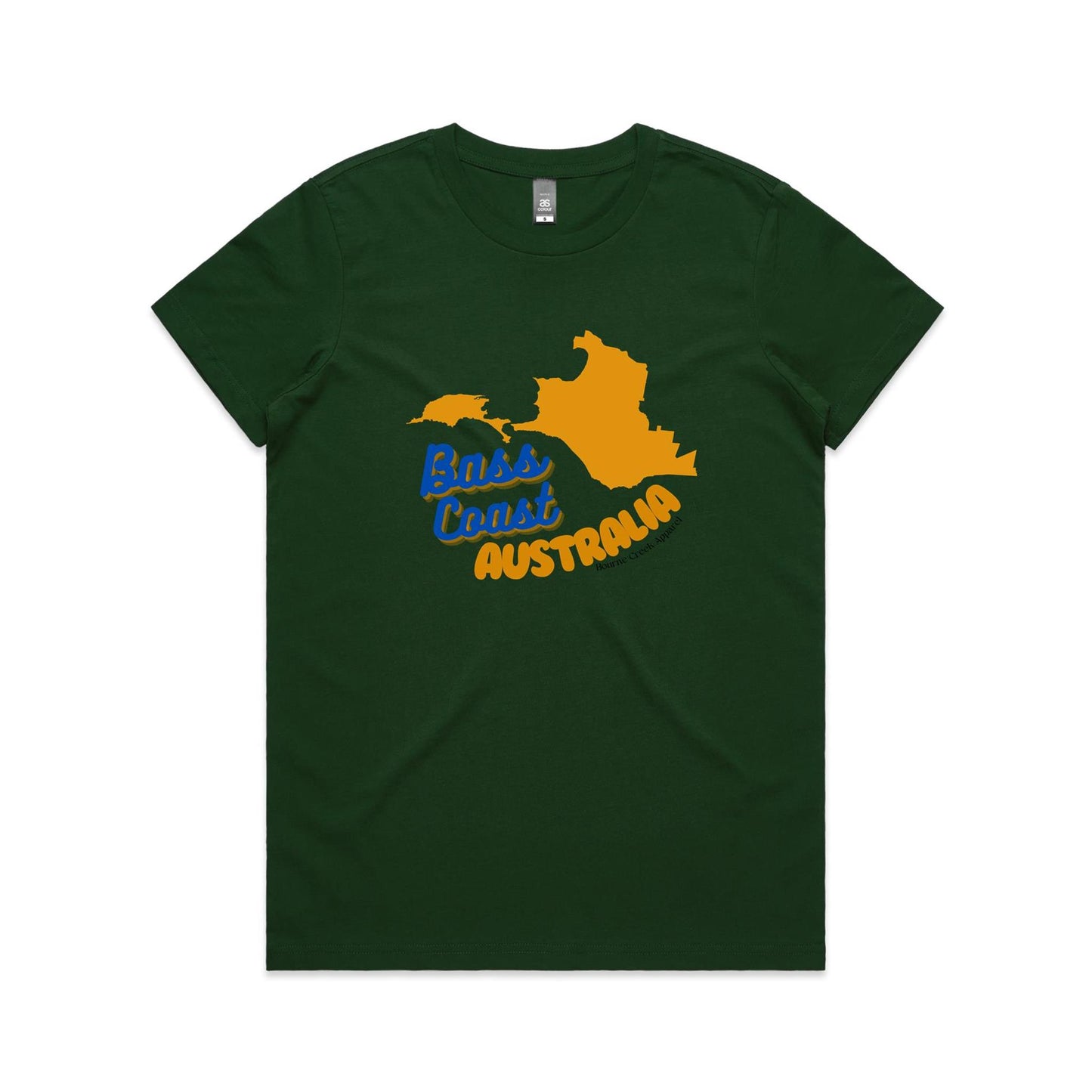Women's Classic Tee - Bass Coast Map
