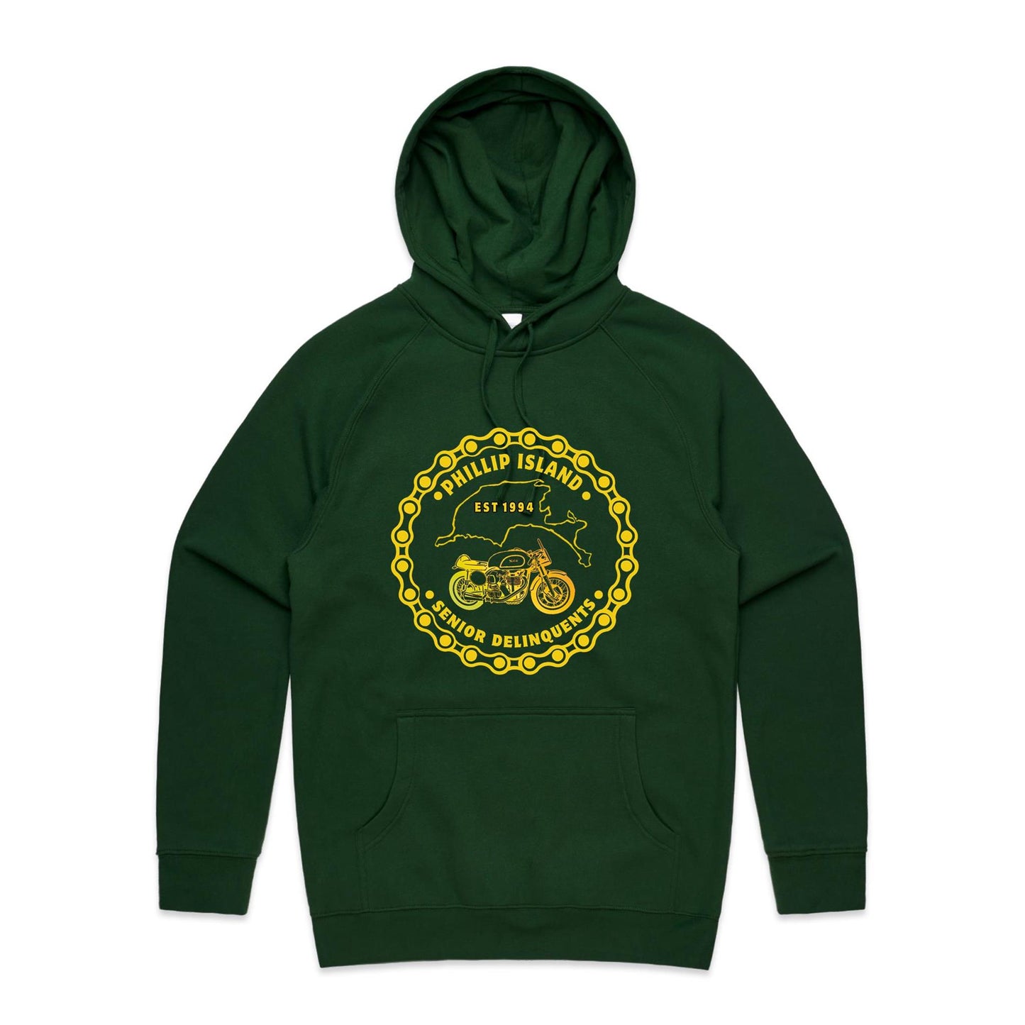 Mid Weight Hoodie - PISD All Yellow (Front)