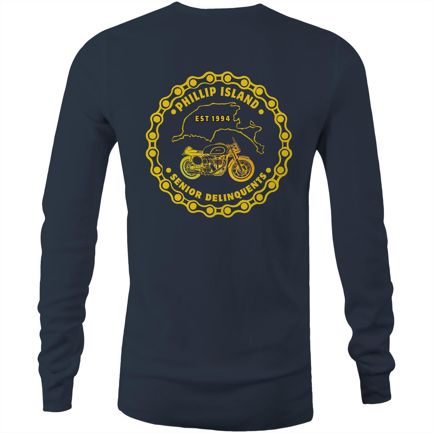 Men's Long Sleeve Tee - PISD (ALL YELLOW)