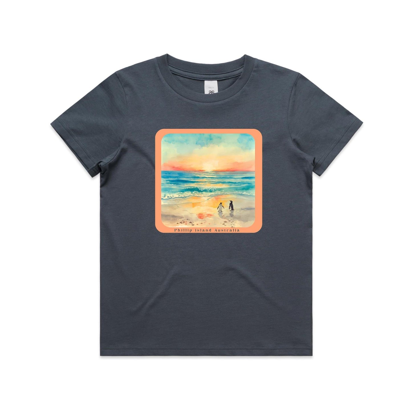 Kids Tee - Sunset Penguins