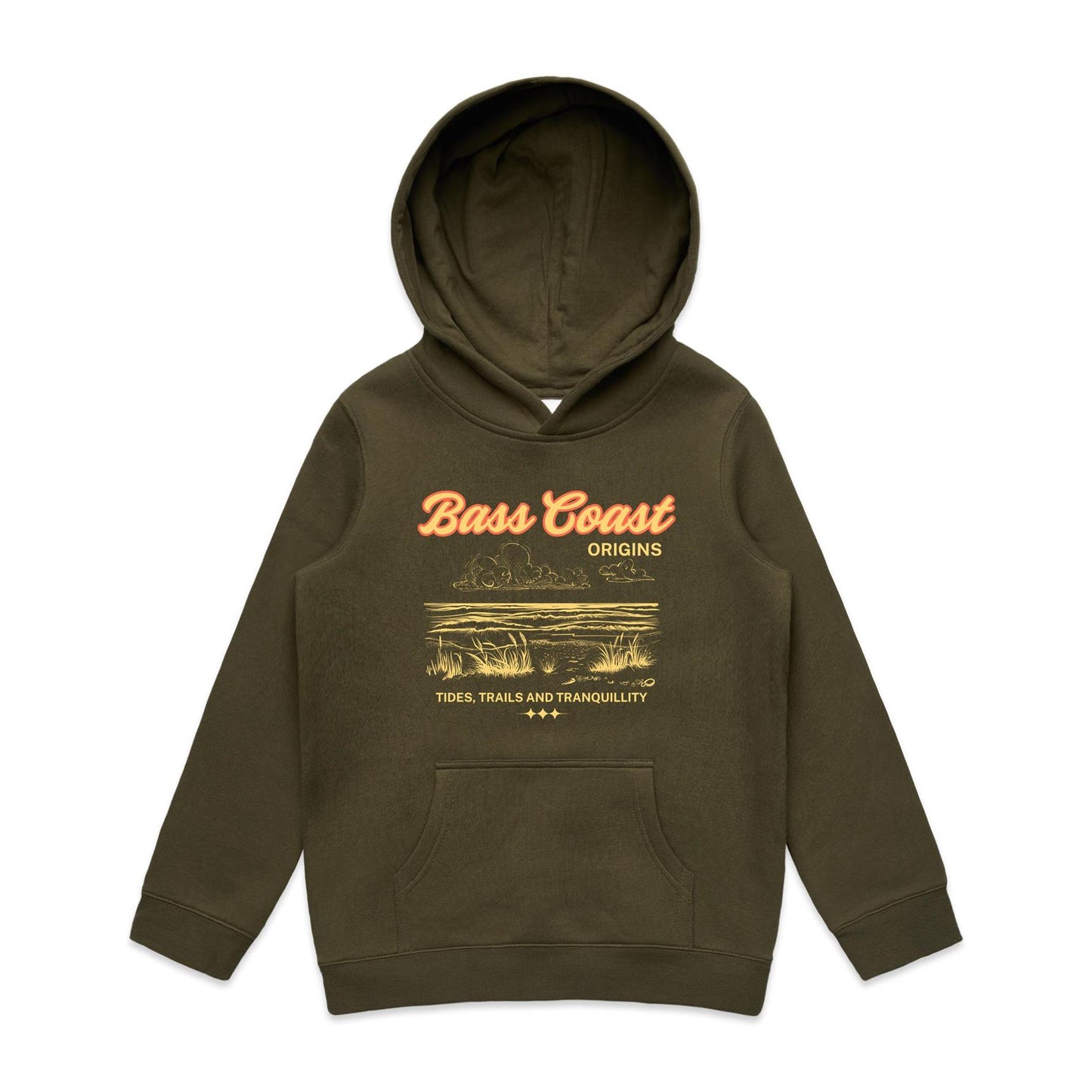 Kids Mid Weight Hoodie - Bass Coast Origins