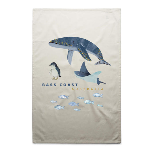 Tea Towel - Bass Coast Sealife