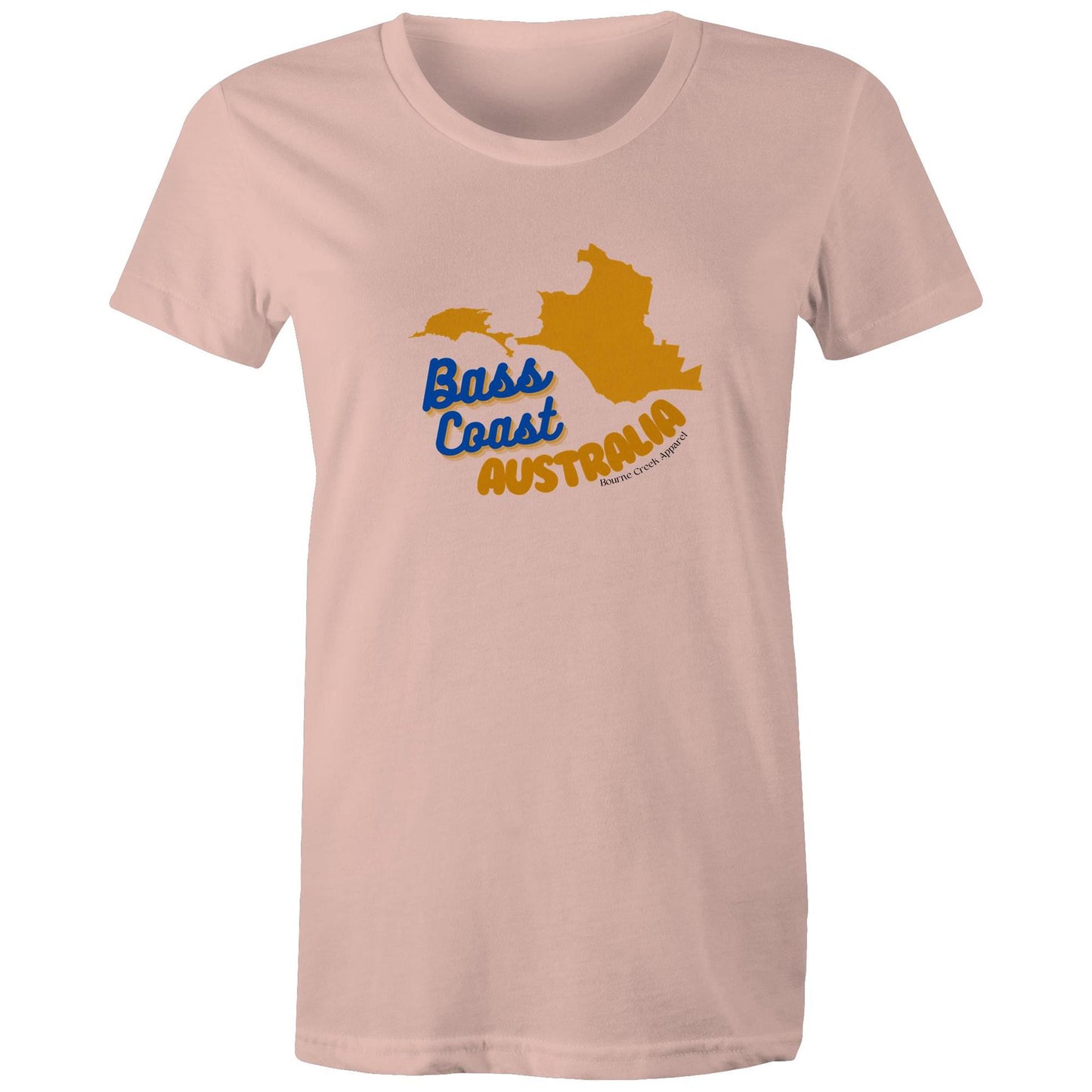 Women's Classic Tee - Bass Coast Map