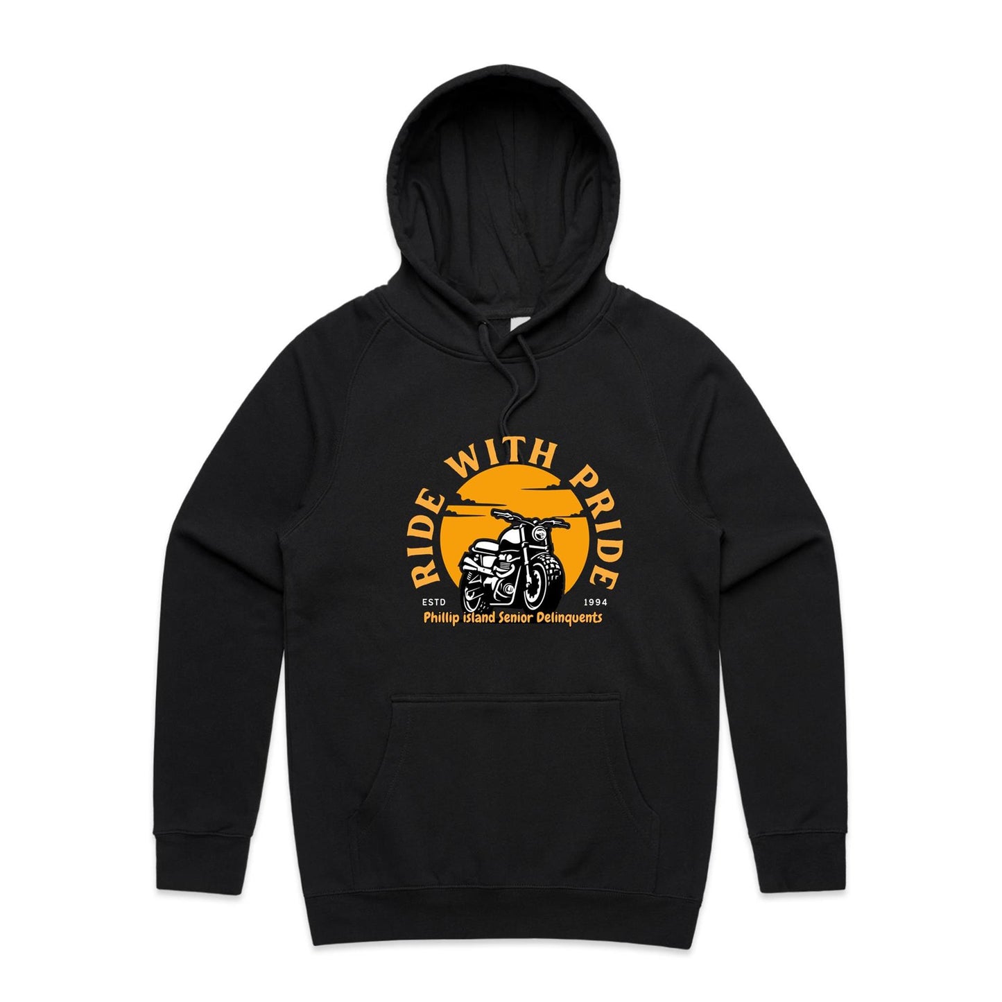 Mid Weight Hoodie - Ride With Pride