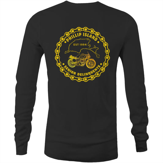 Men's Long Sleeve Tee - PISD (ALL YELLOW)