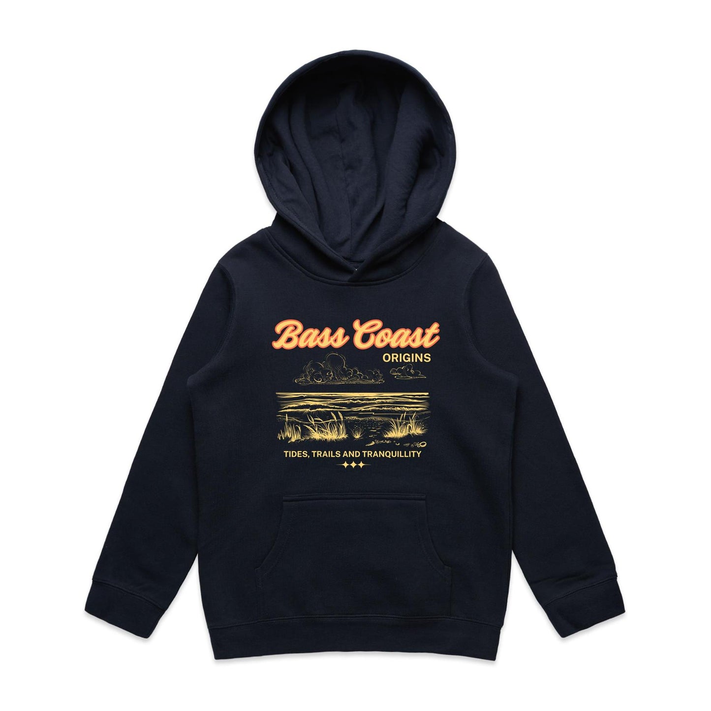 Kids Mid Weight Hoodie - Bass Coast Origins
