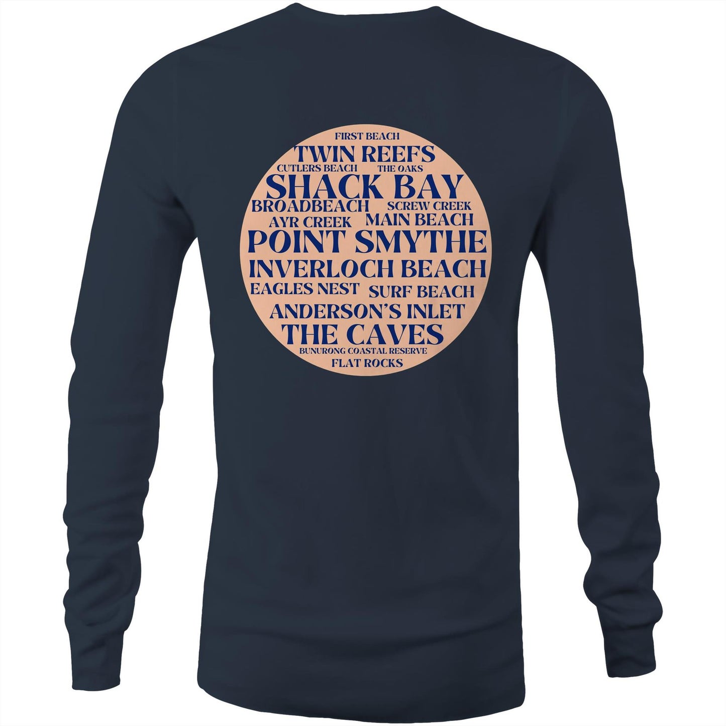 Men's Long Sleeve Tee - Beaches