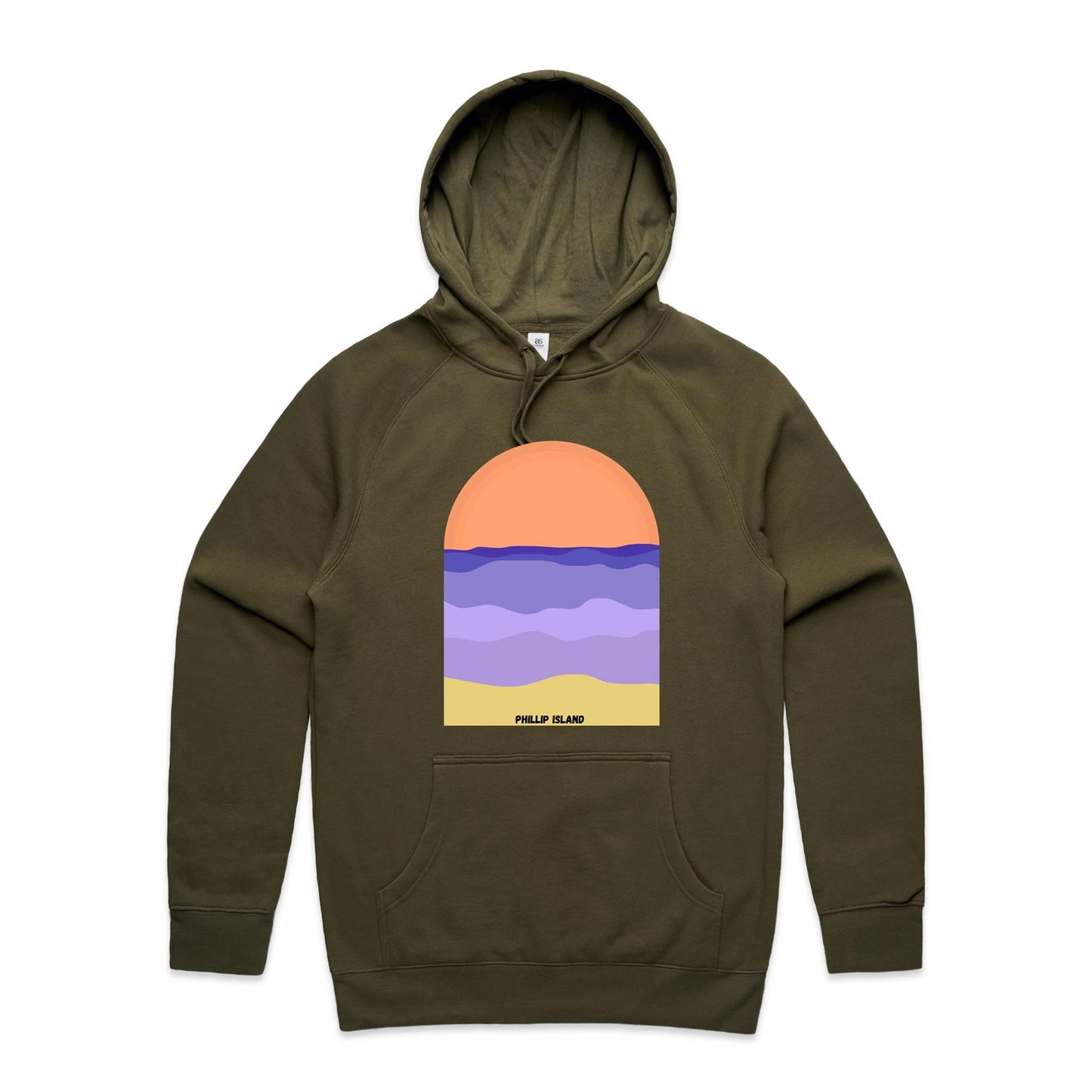 Mid Weight Hoodie - Phillip Island Sunset