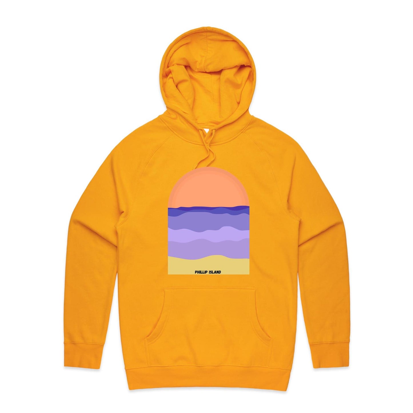 Mid Weight Hoodie - Phillip Island Sunset