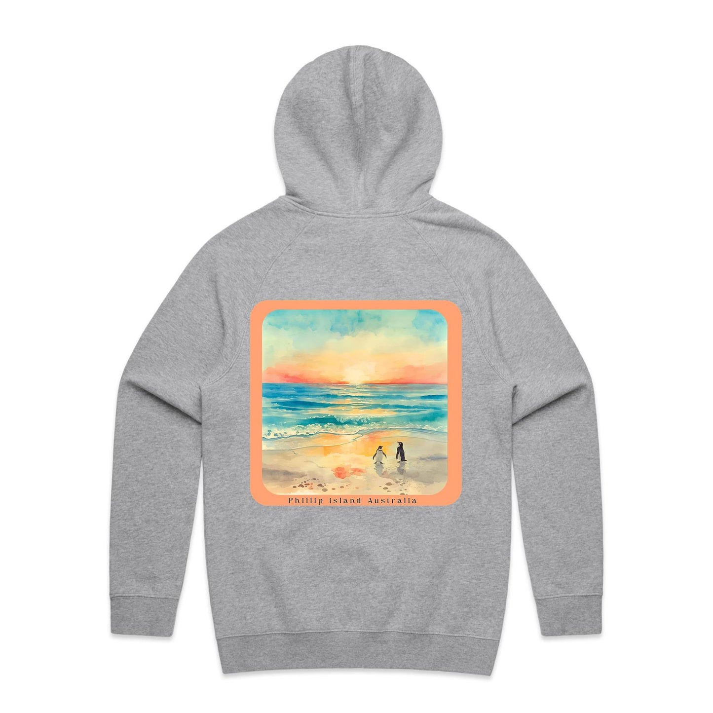 Mid Weight Hoodie - Sunset Penguins