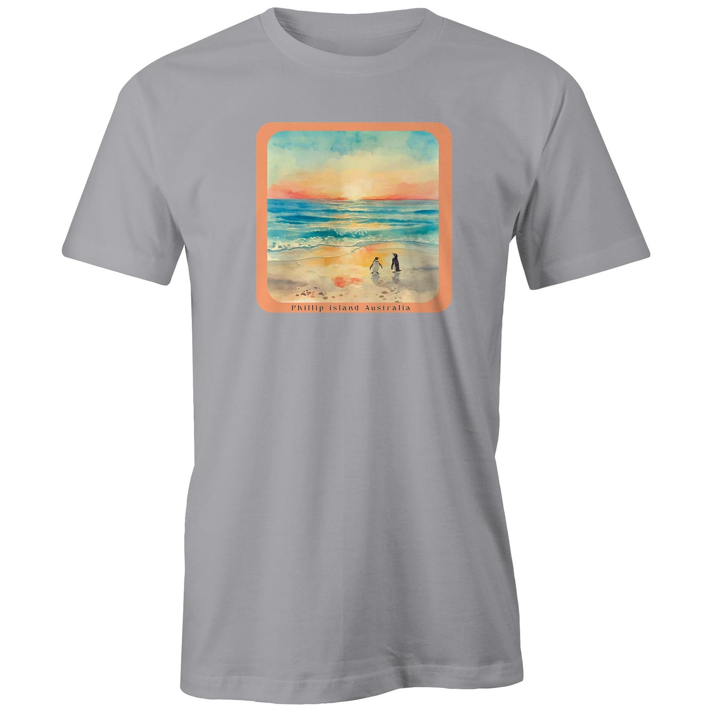 Men's Classic Tee - Sunset Penguins