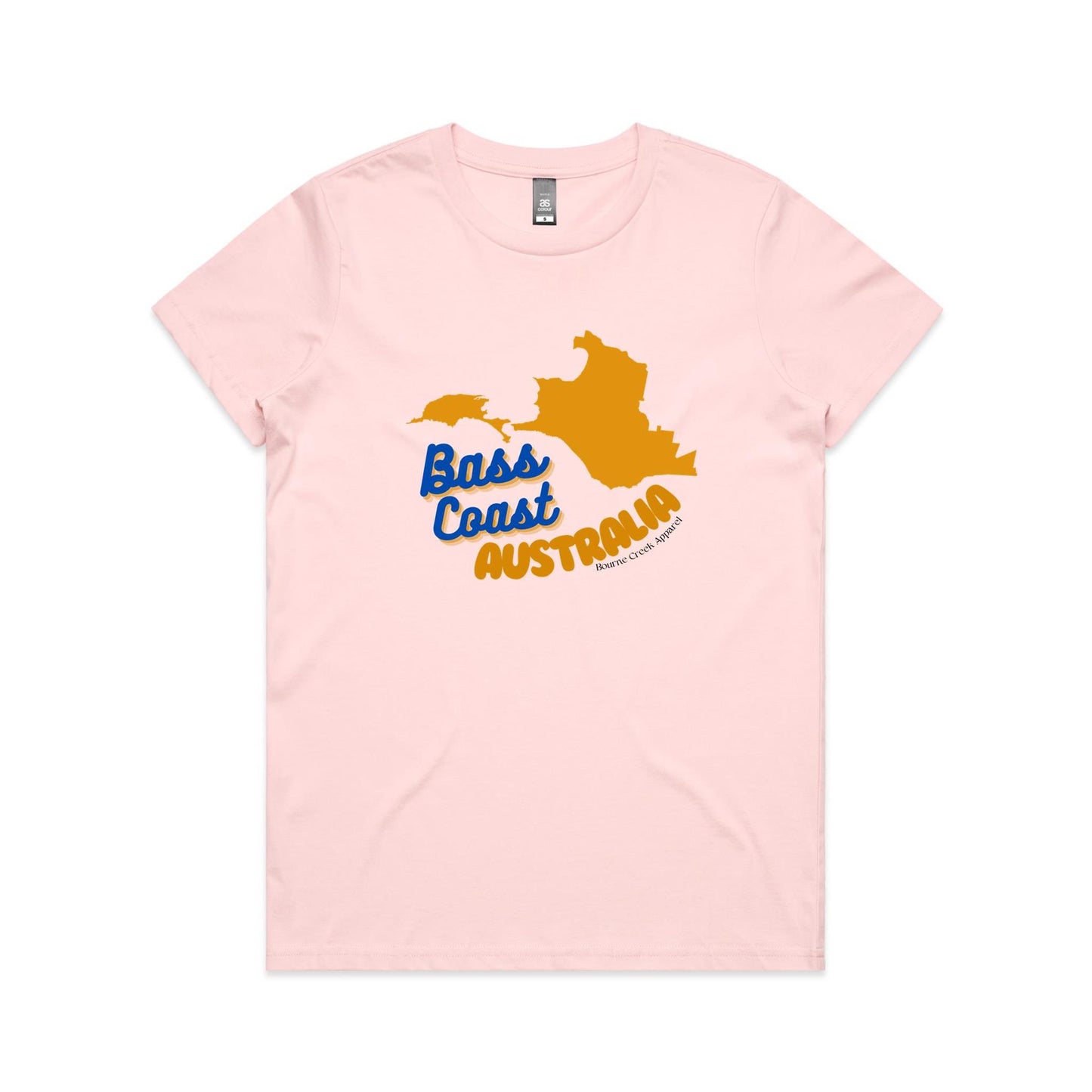 Women's Classic Tee - Bass Coast Map