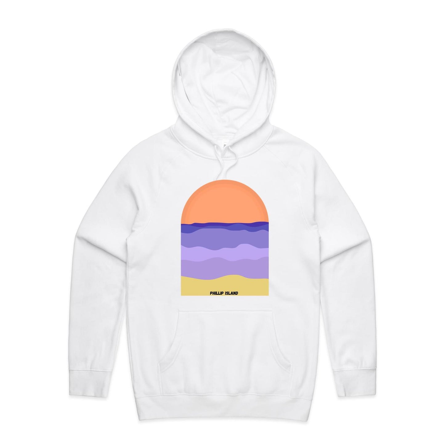 Mid Weight Hoodie - Phillip Island Sunset