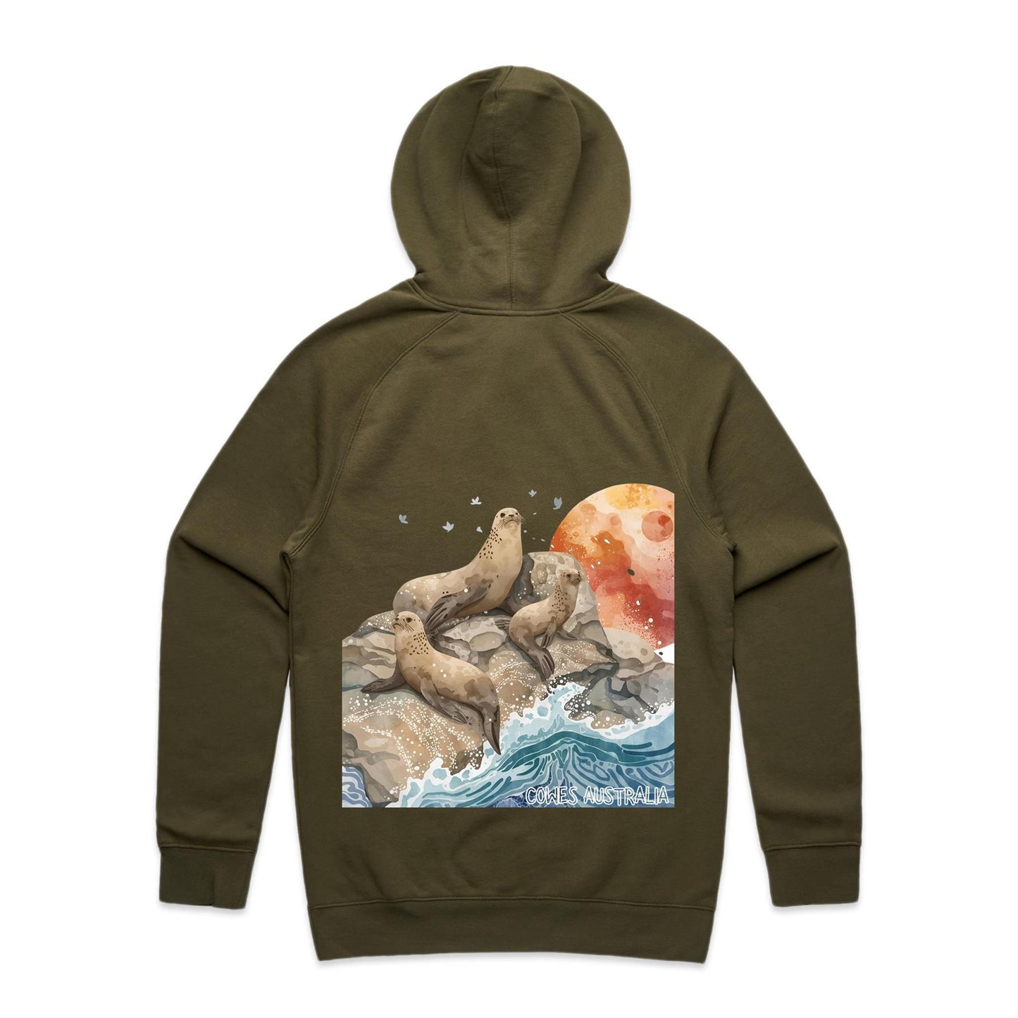 Mid Weight Hoodie - Cowes Seal Rock